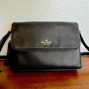 Kate Spade Chester Street Annalise Crossbody bag in Black Pebbled Leather
